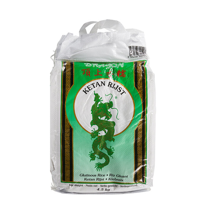 Dragon Dragon Ketan rijst / Glutinous Rice 4.5kg - Green pack