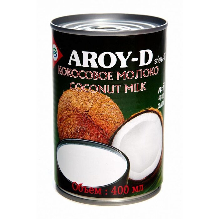 Aroy-D Aroy-D Coconut Milk 400 ml Green black can