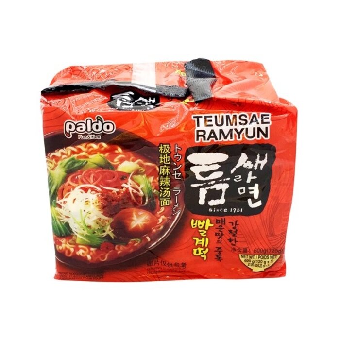 Paldo Paldo Teumsae Ramyun Spicy Noodle 5-pack