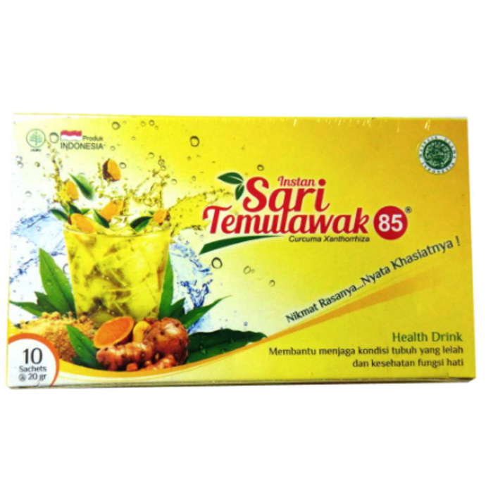 Sari Temulawak 85 - Natural 10 sachets Curcuma Xanthorrhiza