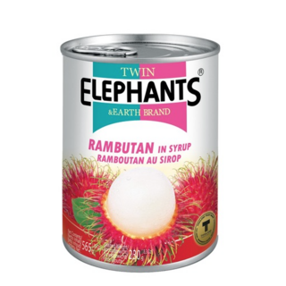 Twin Elephant Earth Rambutan in syrup 565gr