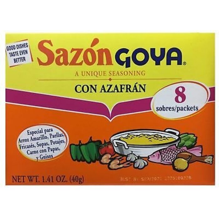 Goya Sazon Goya Con azafran 8 packets (40gr)