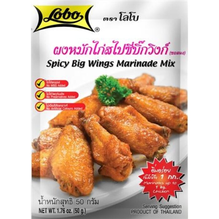 Lobo Lobo Spicy big wings marinade mix 50g