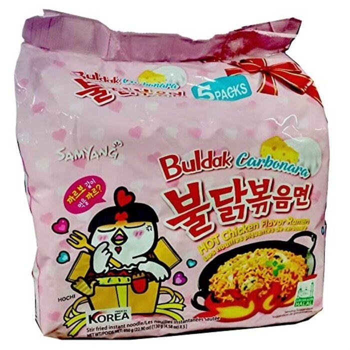 Samyang Buldak Carbonara Hot chicken Ramen 5-pack 