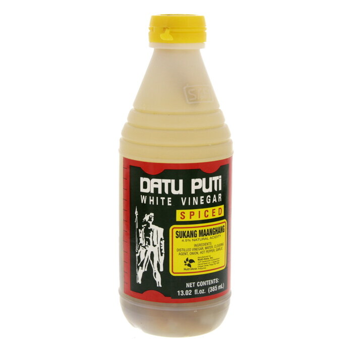 Datu Puti White Vinegar Spiced 385ml PET bottle