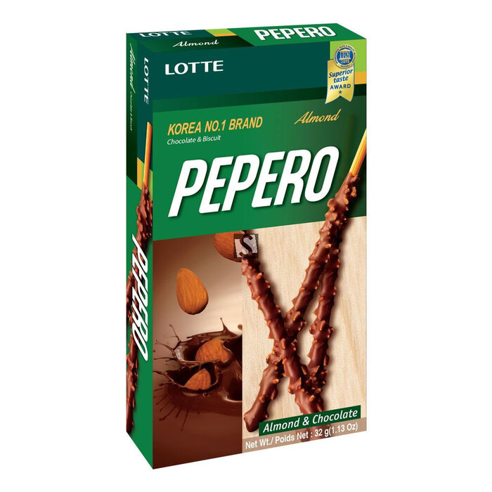Lotte outlet: Pepero Almond & Chocolate 32g Lotte tht 25.06.10