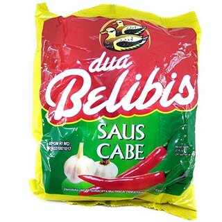 saus cabe  sachets dua belibis 192g - 24 sachet