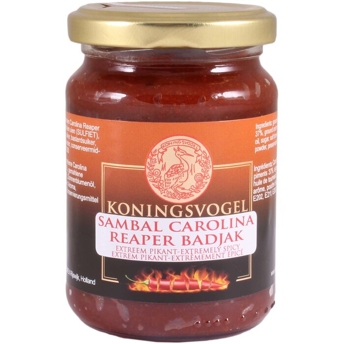 Koningsvogel Sambal Carolina Reaper 200gr