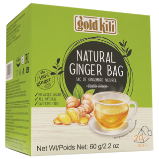 Gold Kili natural Ginger bag 60g (20 sachets)