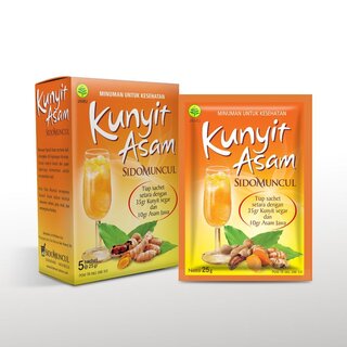 outlet: Sidomuncul Kunyit Asam 5 sachet x25gr tht June 2026