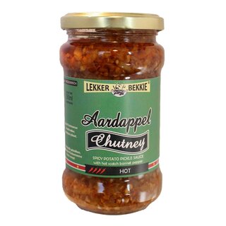 Lekker Bekkie Aardappel Chutney - Heet 290ml Lekker bekkie