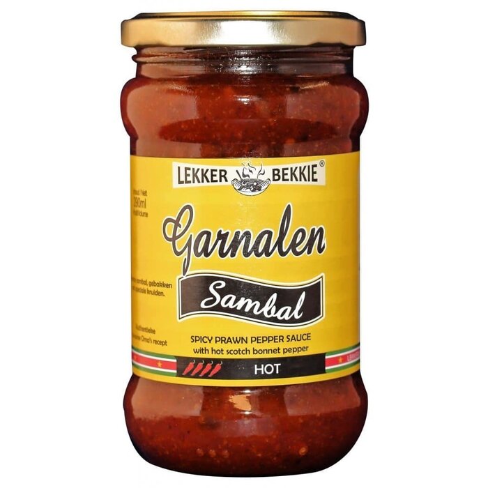 Lekker Bekkie Garnalen Sambal 290 ml lekker bekkie