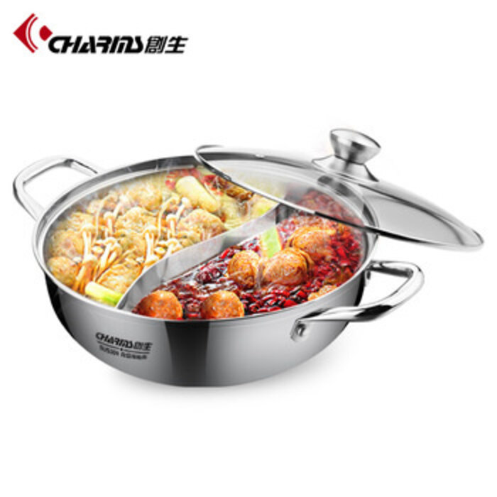 stainless steel hot pot Ø28cm - 4.7L Golden Turtle