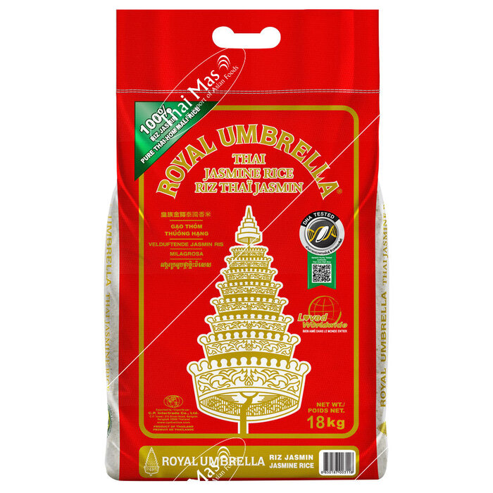 Royal Umbrella Jasmine Thai Hom Mali Rice 18kg
