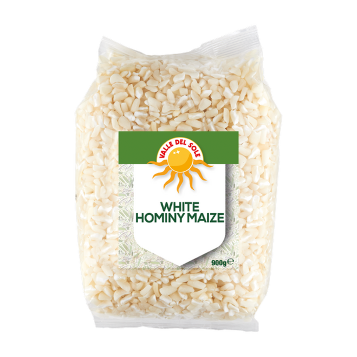 Valle Del Sole VDS White Hominy Maize 900gr Broken