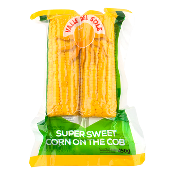 Valle Del Sole corn on the cob 2 stuks (450gr) Valle Del Sole