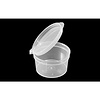 Sauce tray 30ml with lid transparent per 50 pieces - 1oz