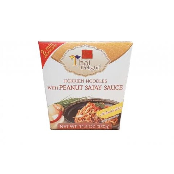 hokkien noodles with peanut satay sauce 330g thai delight