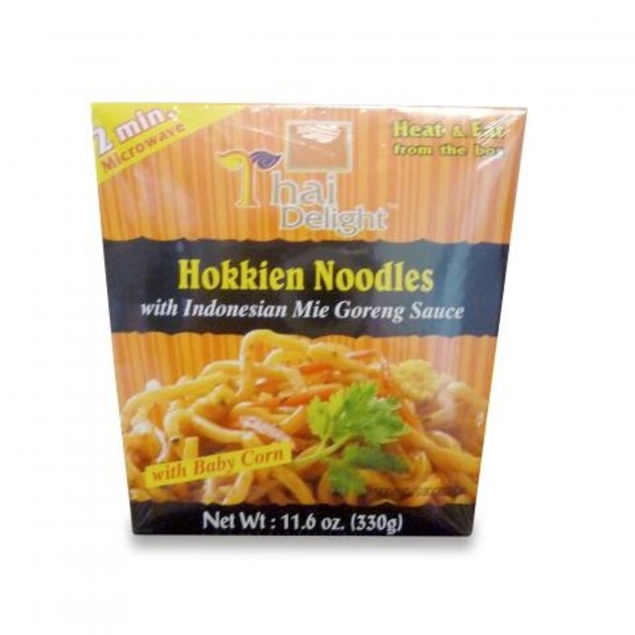Hokkien Noodles with Indonesian Mie Goreng Sauce 330g thai delight