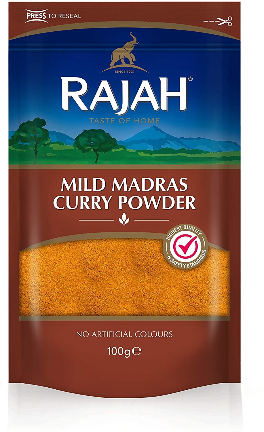 rajah mild madras curry powder 100g