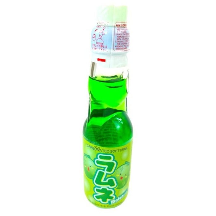 Ramune Melon Flavour Soda Drink, 200ml