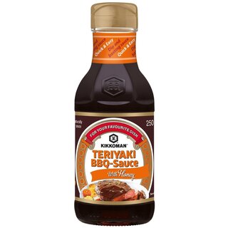kikkoman teriyaki BBQ sauce with honey 250ml