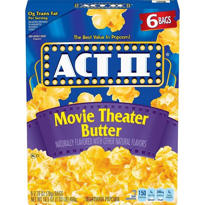 act II Movie Theater Butter 3 - 2.75 oz bags (Net 234g)