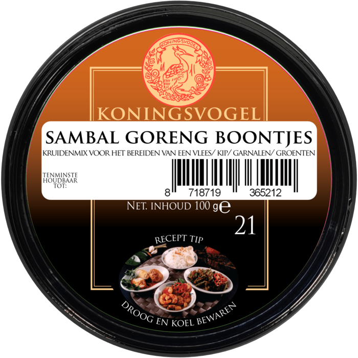Koningsvogel Sambal goreng green beans mix no. 21 Koningsvogel