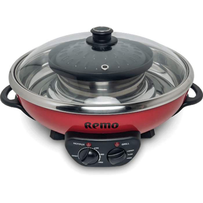 remo elektrische fonduepan met grillplaat ⌀ 38cm - 5 ltr