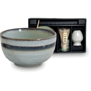 Matcha Set Ø13 cm | H7 cm - kom + borstel + lepel + houder