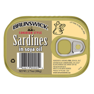 brunswick sardines in soya oil 106g