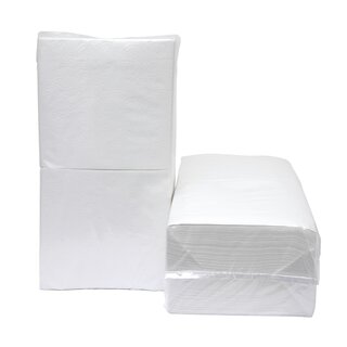 Napkins 30 x 33 cm, 1-ply, white - 340 pcs