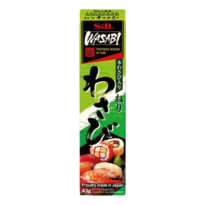 S&B Wasabi paste in tube 43gr