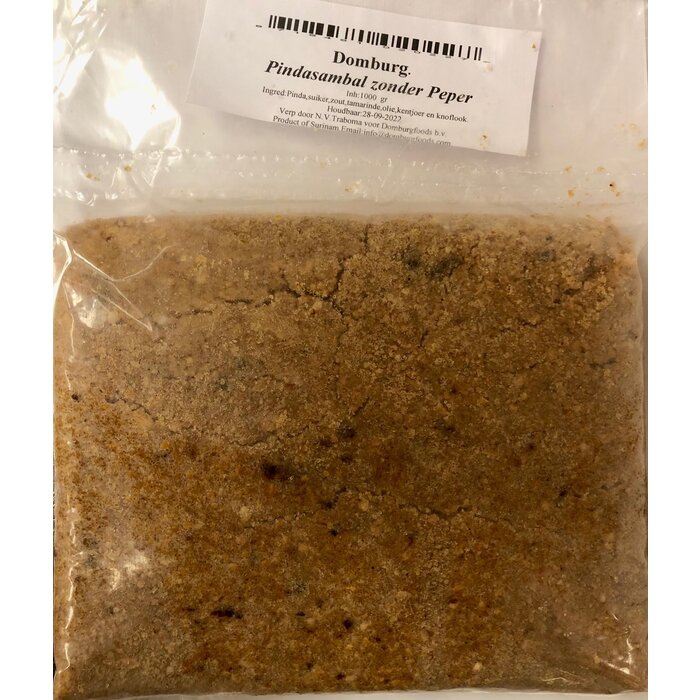 Pinda Sambal zonder peper 1000gr - Domburg