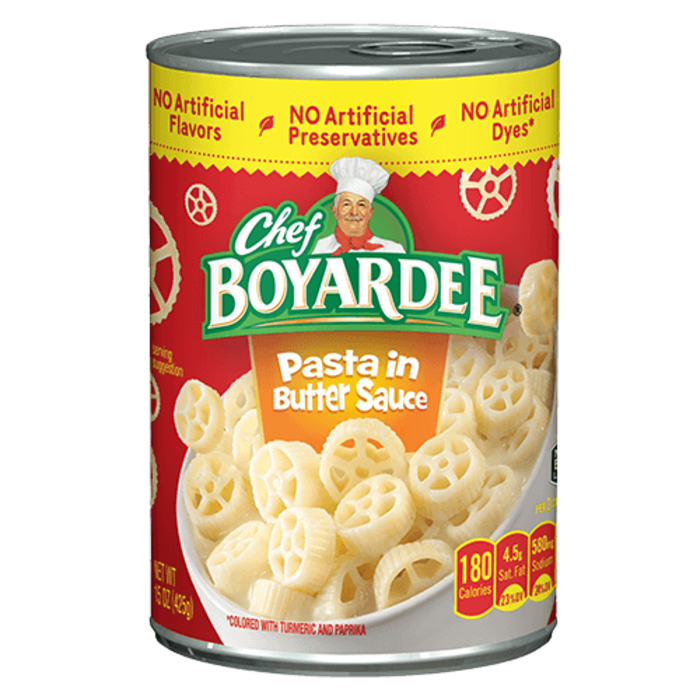pasta in butter sauce 425g - chef boyardee
