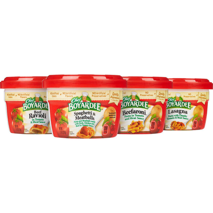 chef boyardee variety pack 12 bowls x 7.5 oz - 2.55kg