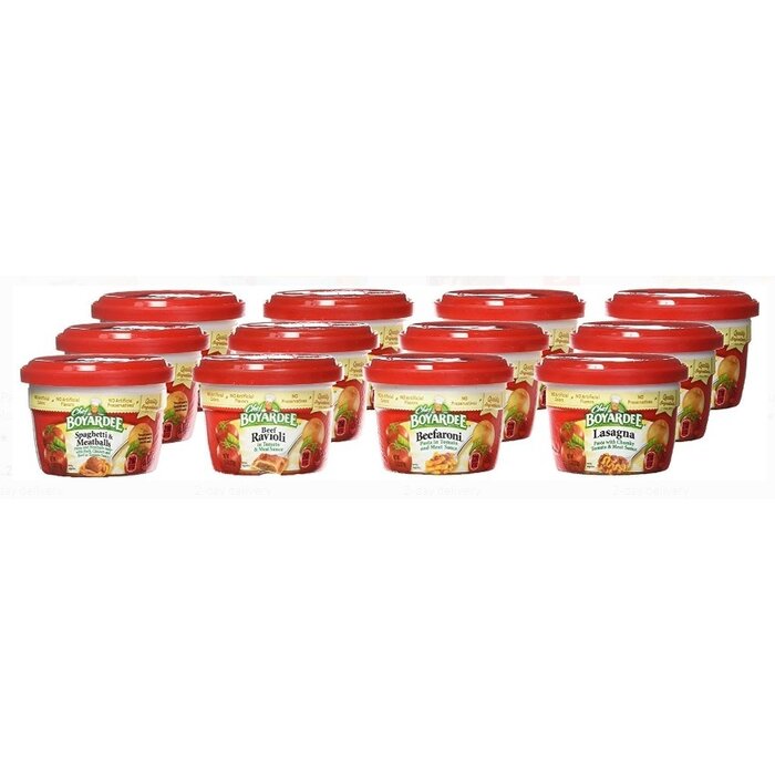 chef boyardee variety pack 12 bowls x 7.5 oz - 2.55kg