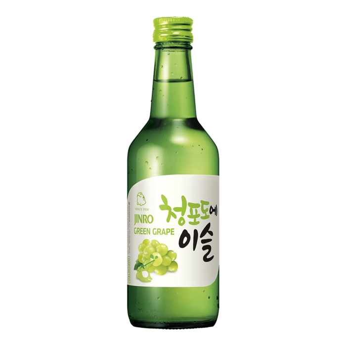 jinro green grape soju 13% - 360ml