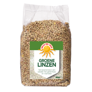 Valle Del Sole groene linzen 900g valle del sole