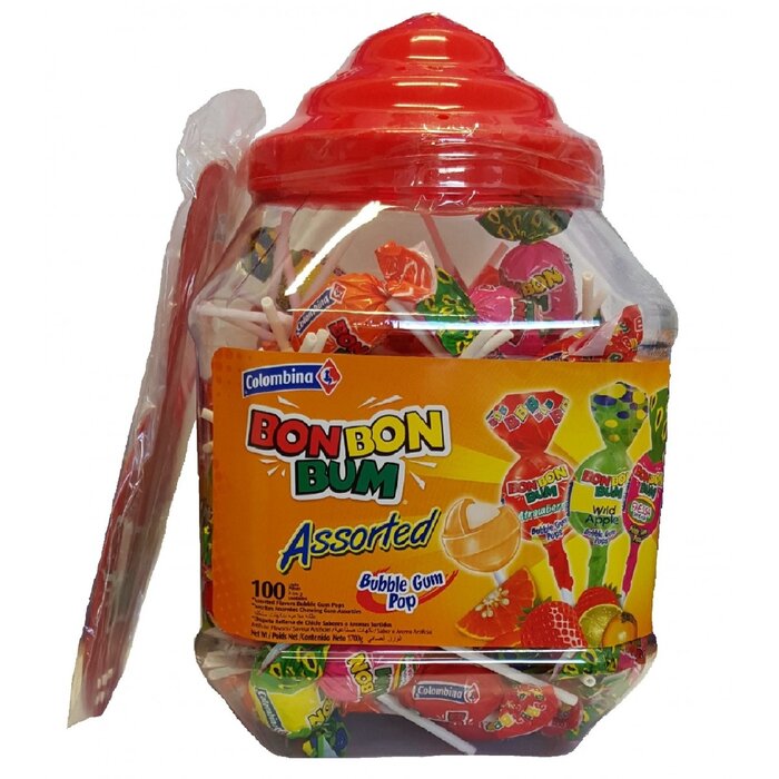 BonBon Bum Assorted 100 pieces Colombina Pot