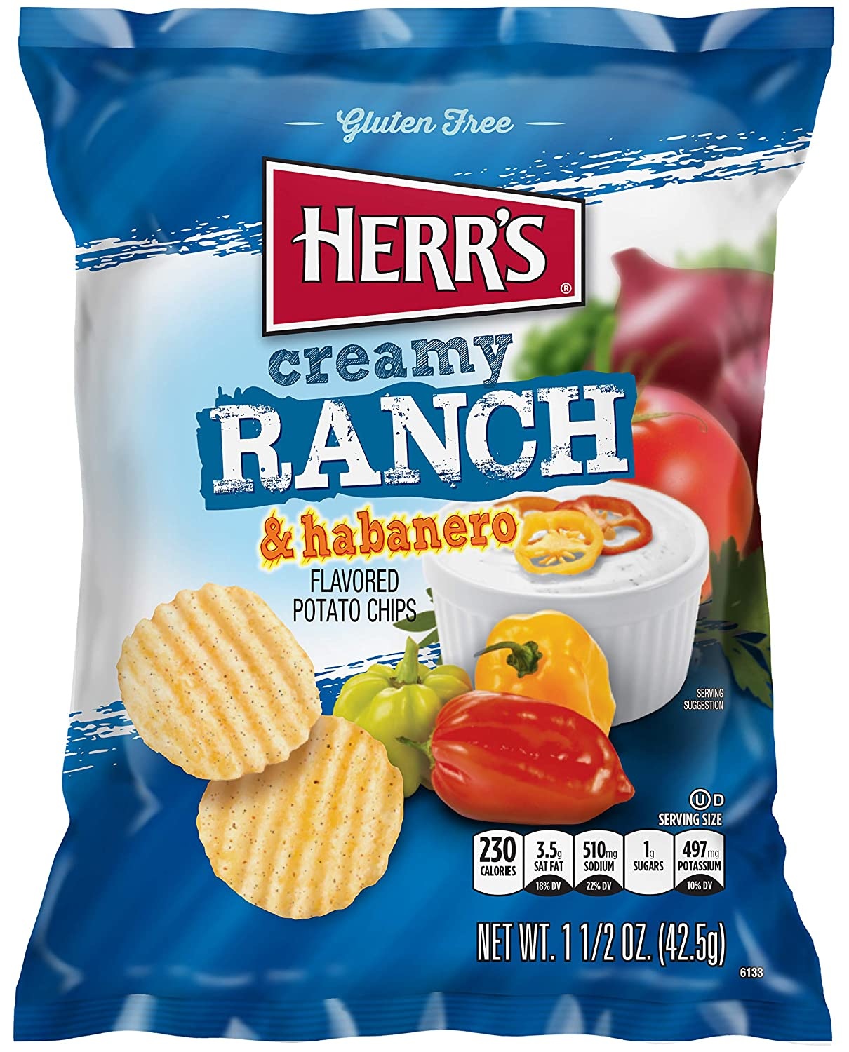 herr's ranch creamy habanero chips 184.3g Tokogembira.nl