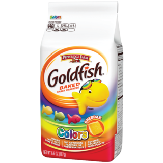 Pepperidge Farm goldfish colors cheddar 6.6 oz - 187g