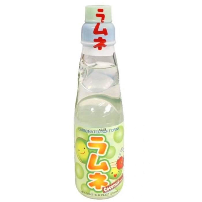 Ramune Coconut Flavor Soda Drink, 200ml