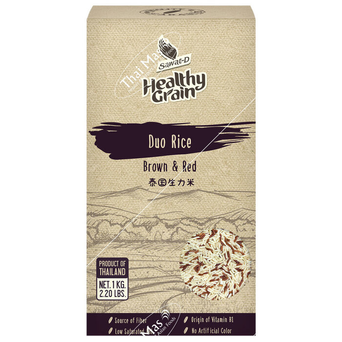 Sawat-D Duo Rice Brown & Red 1 kg