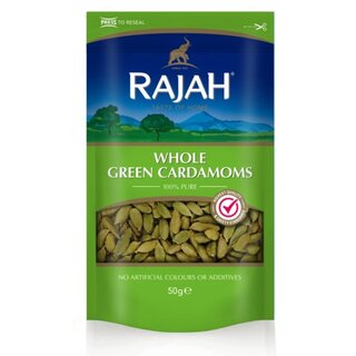 whole green cardamom 50g rajah