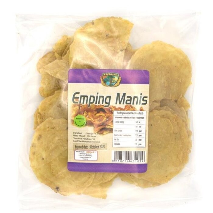Emping Manis 150gr Raw - Amboina