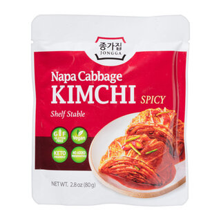 jongga napa cabbage kimchi spicy 80g zakje