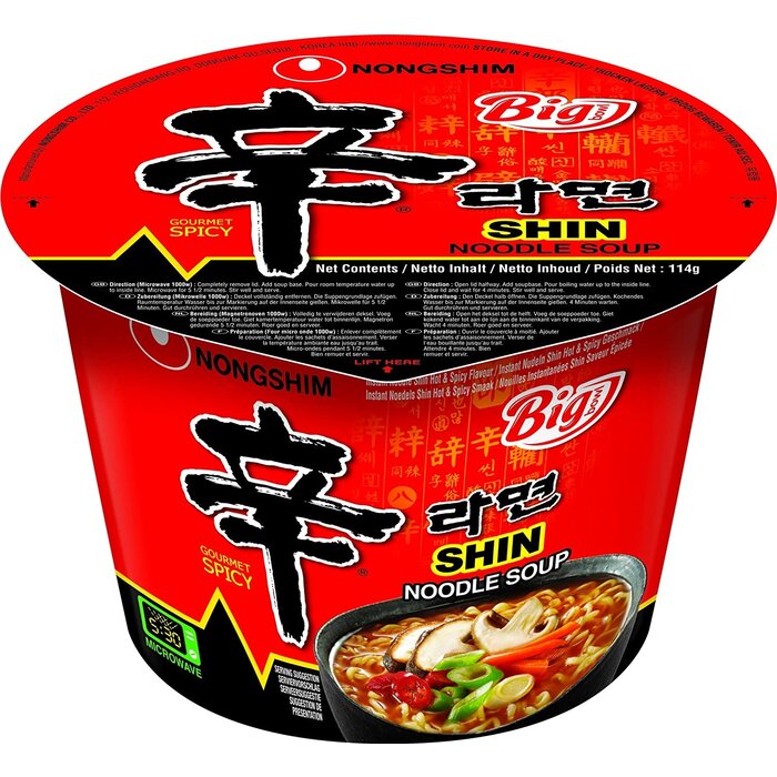 shin noodle big bowl 114g nongshim
