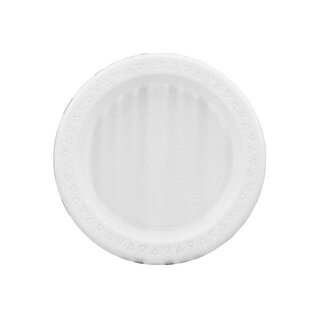 Plastic borden Wit Ø 18 cm - 50 st - Peter's