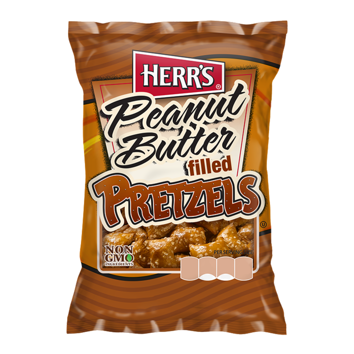 Herr's herr's peanut butter filled pretzels 2 oz - 56.7g